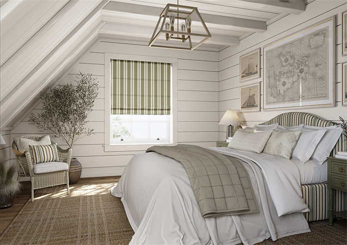 The British Stripe Co. Edgar, Derwent No.1 - Twist&Fit Roman Blind - Image 7